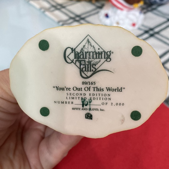 Fitz and Floyd - Charming Tails "You're Out of This World"🐭🧀🇺🇸❤️🤍💙 - Picture 6 of 7